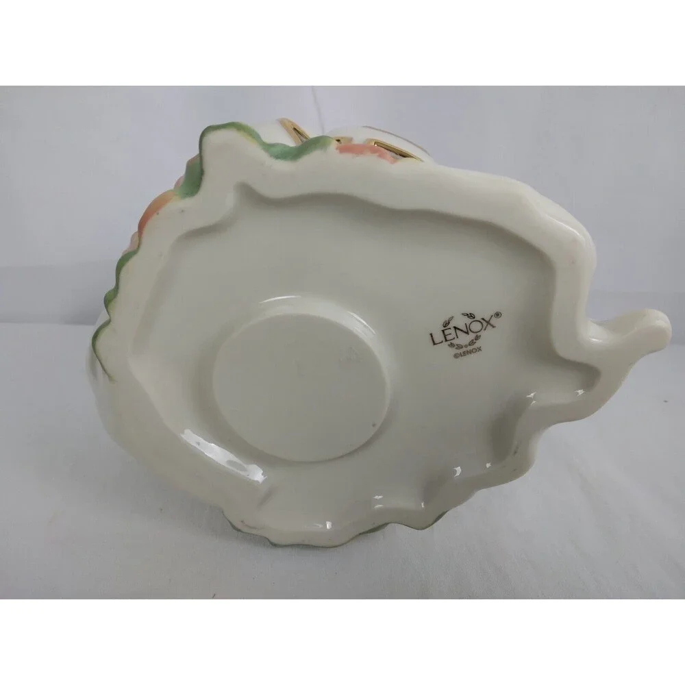 Lenox Occasions White Ghost with Pumpkin and Cat Votive Candle Holder - Picture 7 of 9